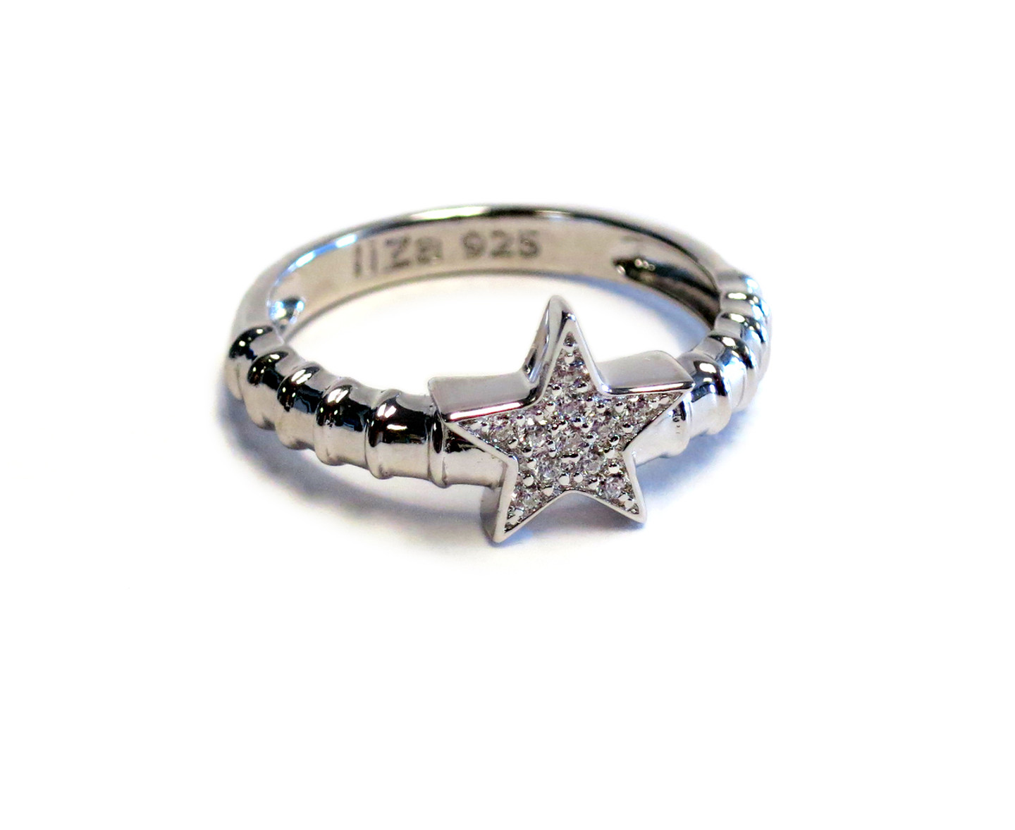 Sterling Silver Touch Star Ring