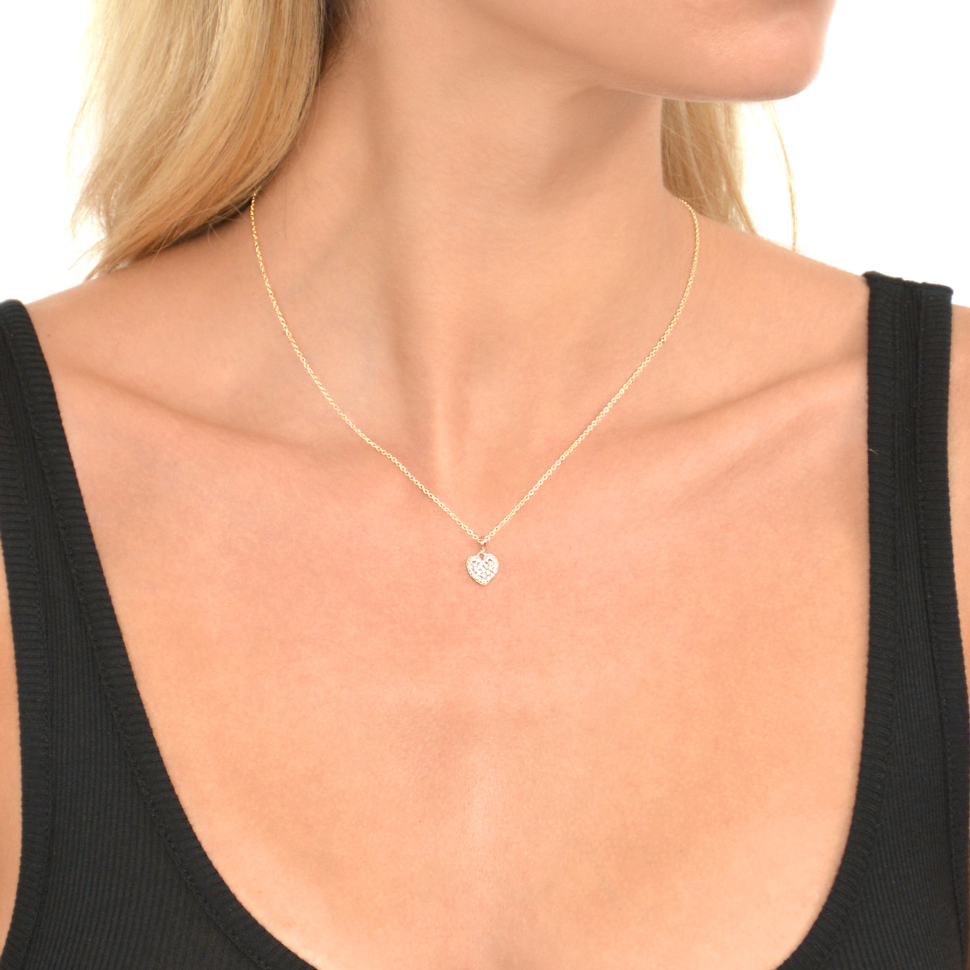 Sterling Silver Delicate Heart Necklace