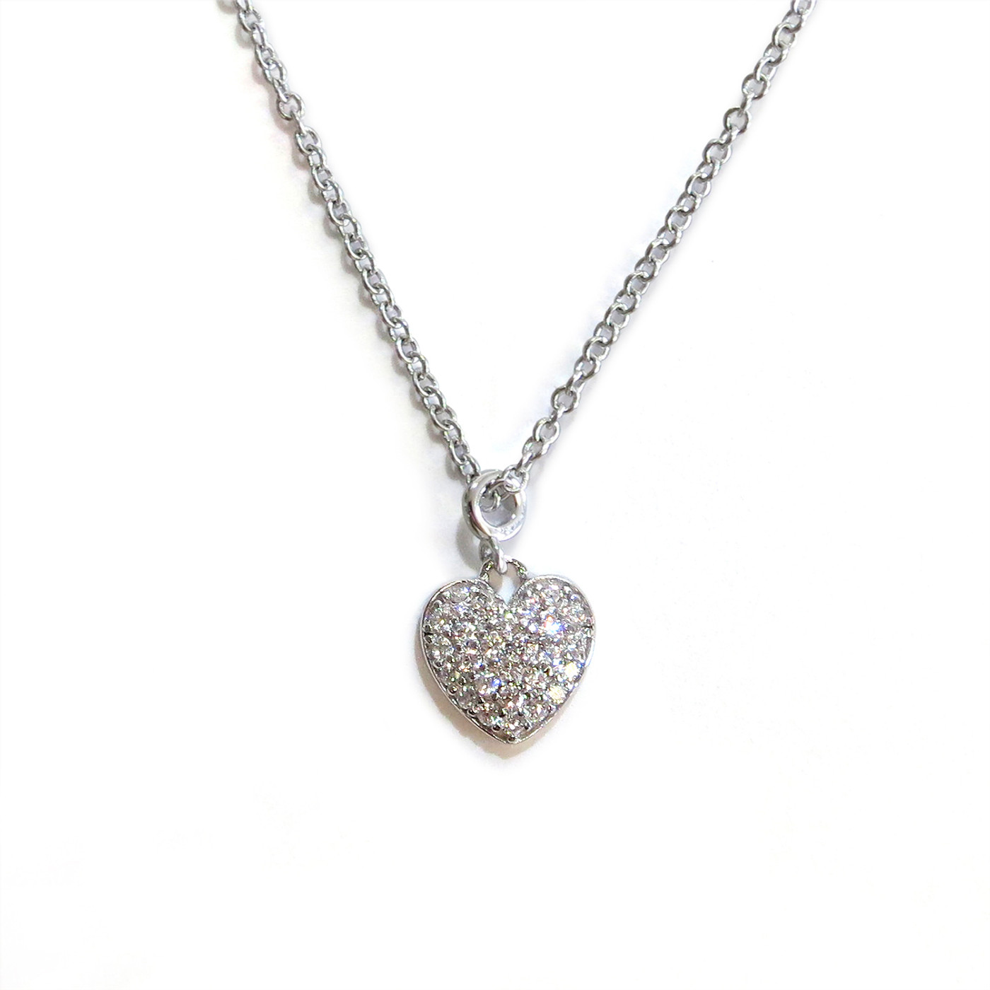 Sterling Silver Delicate Heart Necklace