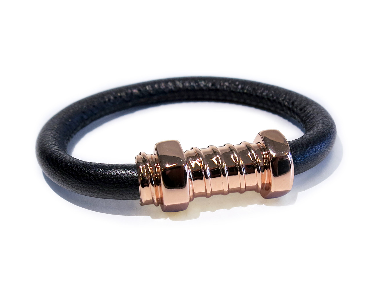 Downtown Rose Gold Edge Stack - Liza Schwartz Jewelry