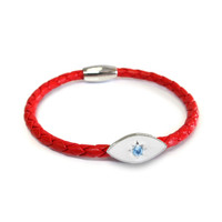 Evil Eye Starlight Enamel Silver