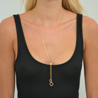 Orbit Lariat Necklace 