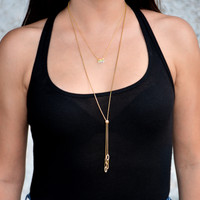 Love Link Lariat Necklace 