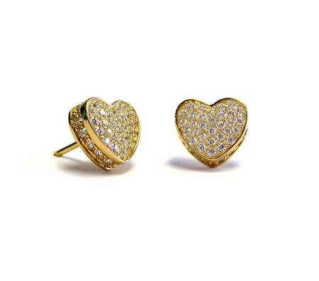 MyMiss 18K Gold Plated Sterling Silver Ruyi Lock Earrings – Gem Hooray 珠宝汇