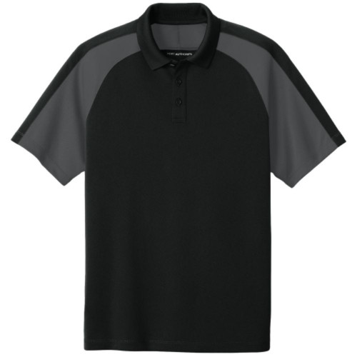 Wearever Performance Pique Colorblock Polo-RedSailTec