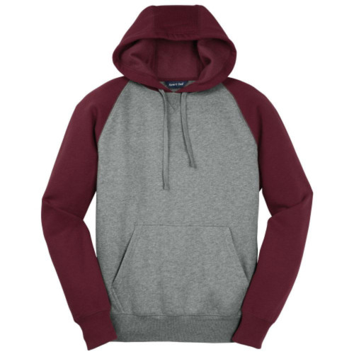 Raglan Colorblock Pullover Hooded Sweatshirt-RedSailTec