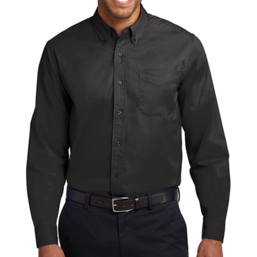 Tall Easy Care Embroidered Long Sleeve Oxford-RedSailTec