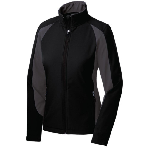 Embroidered Ladies Colorblock Soft Shell Jacket-RedSailTec