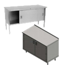 Enclosed Base Commercial Work Table