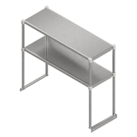 John Boos Table Mounted Overshelves