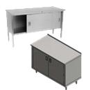 Enclosed Base Commercial Work Table