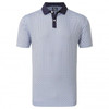 FootJoy Circle Lisle Print Polo Shirts - Navy/True Blue/Almond/White