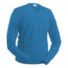 Glenbrae Merino V Neck - Olympia Blue