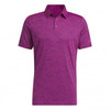 adidas Textured Jacquard Polo Shirt - Lucid Fuchsia/Black