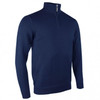 Glenmuir Zip Neck Cotton Sweater - Navy