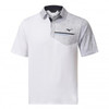 Mizuno Move Tech Quick Dry Hazard Bloc Polo Shirts - White
