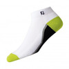 FootJoy ProDry Sport Fashion Socks - White/Black/Lime