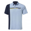 Mizuno Move Tech Quick Dry Elite Panel Polo Shirts - Blue