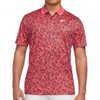 Nike Dri-FIT Victory+ All Over Print Polo Shirts - Ember Glow/Black/White