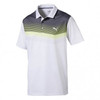 Puma Road Map Polo Shirt - Bright White/Acid Lime