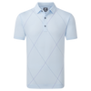 FootJoy Raker Print Lisle Polo Shirt - Mist