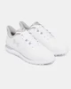 Under Armour Men's UA Drive Fade Spikeless Men's Golf Shoes - White/Metalic Silver
