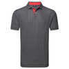 Footjoy Irongate Lisle Polo Shirt - Black / White