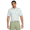 Nike Dri-Fit Tour Micro Print Golf Polo Shirt - Light Bone