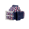 FootJoy Striped Braided Belt - Denim/Pink/Skyway
