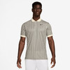 Nike Dri Fit Victory+ Novelty stripe Polo Shirt - Lt Orewood Brown/Pale Ivory/Black