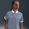 Nike Dri Fit Victory+ Novelty Stripe Polo Shirt- Lt Armory Blue/White/White