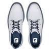 FootJoy Traditions Blucher Golf Shoes - White / Navy / Blue