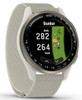 Garmin Approach® S50 GPS Golf Watch – Cream Gold Aluminium Bezel with Ivory ComfortFit Nylon Band