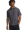 Under Armour Men's UA Playoff 3.0 Printed Golf Polo Shirt - Castlerock / Black