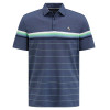 Original Penguin Energy Stripe Polo Shirts - Black Iris