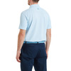 FootJoy Scallop Geo Pique Polo Shirt - Blue Reef