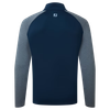 Footjoy Raglan Heather Block Chillout Pullover - Navy