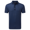 Footjoy Tailor Texture Lisle Polo Shirt - Navy Tonal