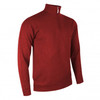 Glenmuir Samuel 1/4 Zip Sweater - Garnet Marl