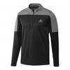 adidas UPF Lightweight Left Chest 1/4 Zip Sweaters - Black