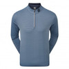 FootJoy Lightweight Microstripe Chill-Out Pullovers - Navy/Lagoon