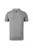 FootJoy Lisle Pinstripe Mix Polo Shirts - Heather Coal/White