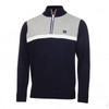 Calvin Klein Magnet Half Zip Lined Sweaters - Navy/Grey Marl