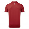 FootJoy Stretch Pique Vintage Floral Trim Polo Shirt - Merlot