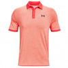 Under Armour Playoff 2.0 Heathered Polo Shirts - Rush Red/Rush Red/Academy