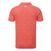 FootJoy School Of Fish Print Lisle Polo Shirts - Coral