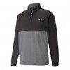 Puma Gamer Colorblock 1/4 Zip Midlayers - Puma Black/Quiet Shade