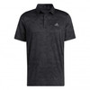 Adidas Jacquard Polo Shirts - Carbon/Black