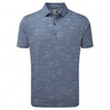 FootJoy Tropic Golf Lisle Polo Shirts - Bluestone/Denim