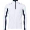 Abacus Cypress Long Sleeve Zip Necks - White/Navy